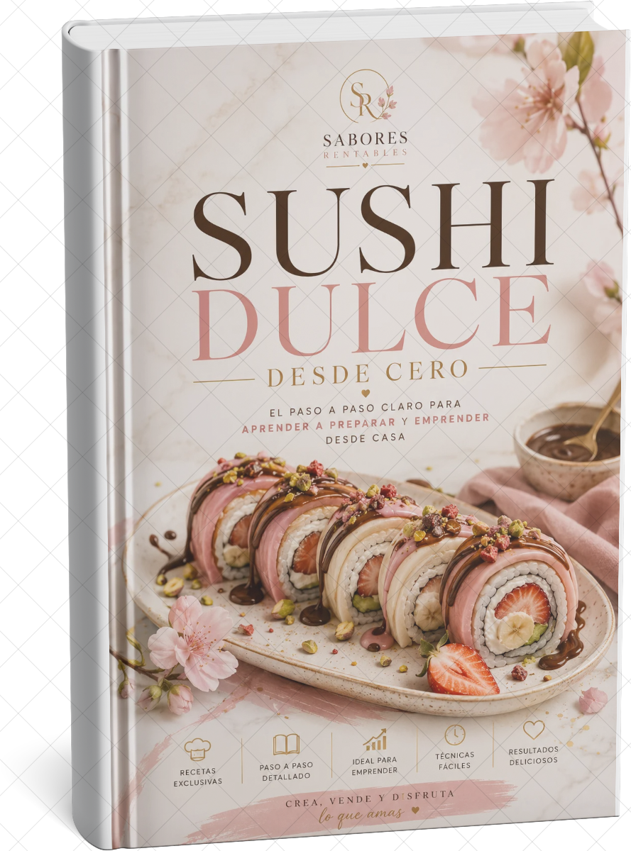 Aprende Sushi Dulce desde Cero: 40 Recetas + 6 Bonos para Emprender