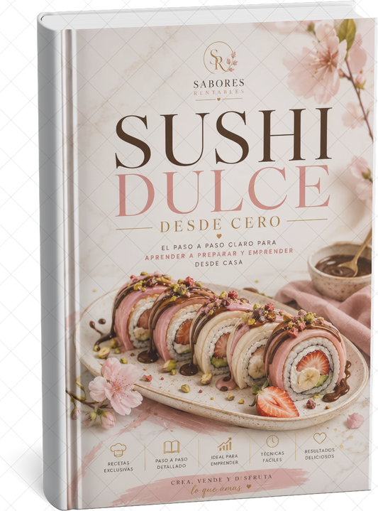 Aprende Sushi Dulce desde Cero: 40 Recetas + 6 Bonos para Emprender